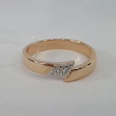 Кольцо из золочёного серебра с фианитами из серебро