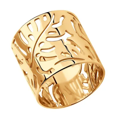 Кольцо из золочёного серебра из серебро