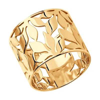 Кольцо из золочёного серебра из серебро