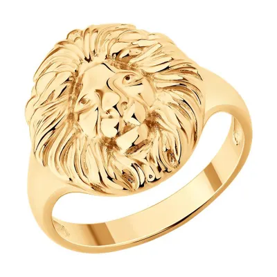 Кольцо из золочёного серебра из серебро