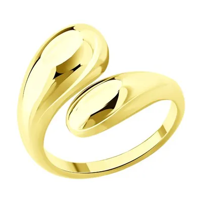 Кольцо из золочёного серебра из серебро