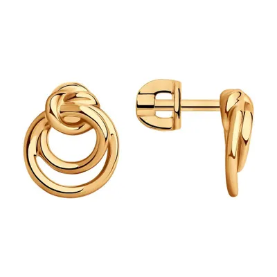 Серьги из золоченого серебра из серебро