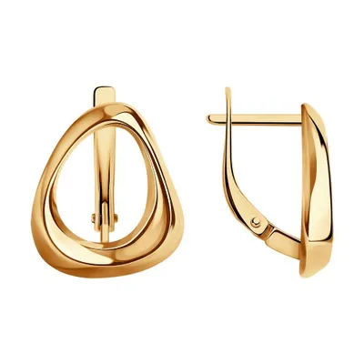 Серьги из золоченого серебра из серебро
