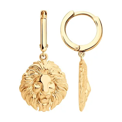 Серьги из золоченого серебра из серебро