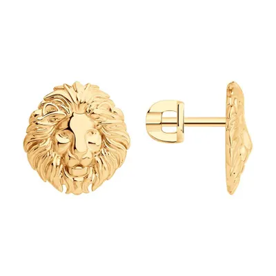 Серьги из золоченого серебра из серебро