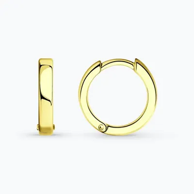 Серьги из золочёного серебра из золочение желтое
