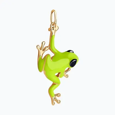 Подвеска из золочёного серебра с эмалью из серебро