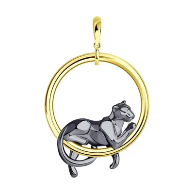 Подвеска из золочёного серебра из серебро