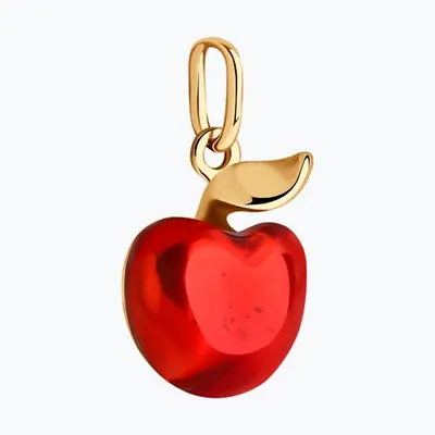 Подвеска из золочёного серебра с эмалью из серебро