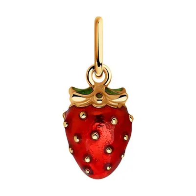 Подвеска из золочёного серебра с эмалью из серебро