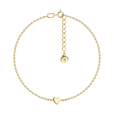 Браслет из золочёного серебра из золочение розовое