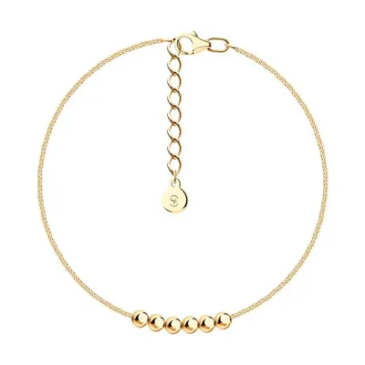 Браслет из золочёного серебра из серебро