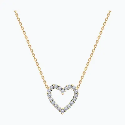 Колье из золочёного серебра с фианитами из серебро