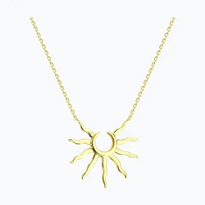 Колье из золоченого серебра из серебро