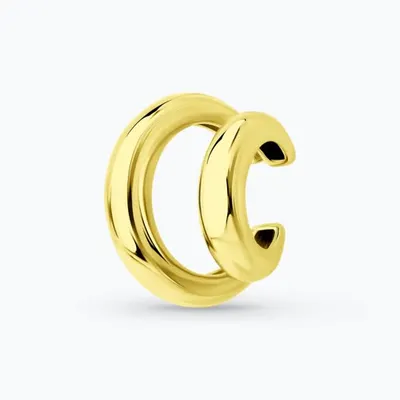 Серьга из золочёного серебра из золочение желтое