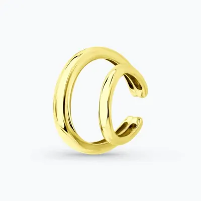 Серьга из золочёного серебра из серебро