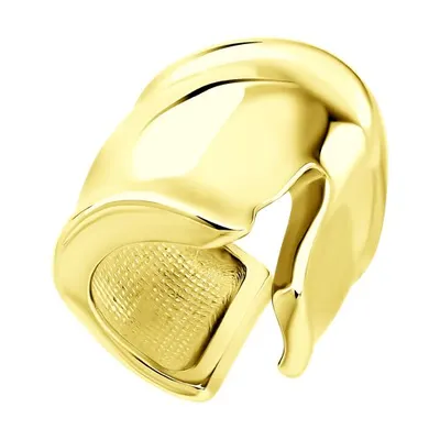 Серьга из золочёного серебра из серебро