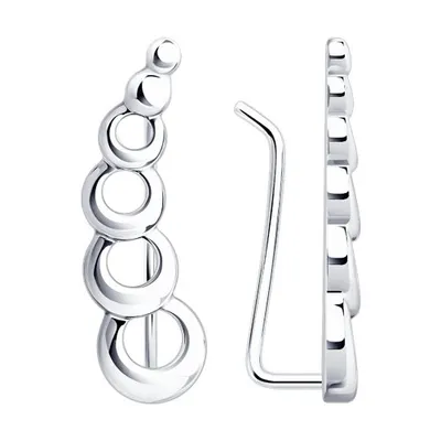 Серьги из серебра из серебро