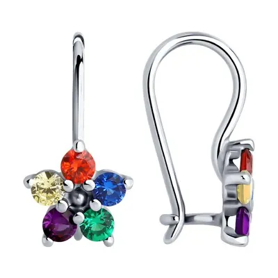 серьги из серебро