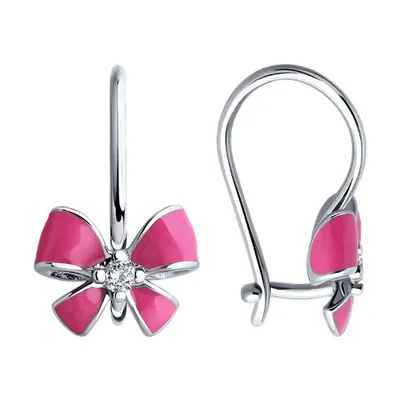 серьги из серебро