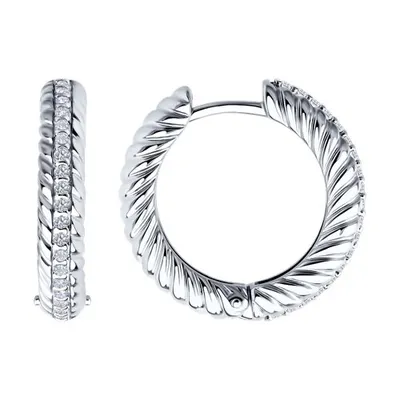 Серьги из серебра из серебро