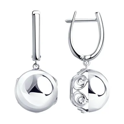 Серьги из серебра из серебро