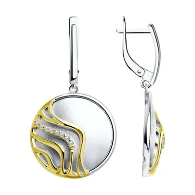 серьги из серебро