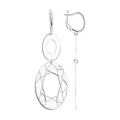 Серьги из серебра из серебро