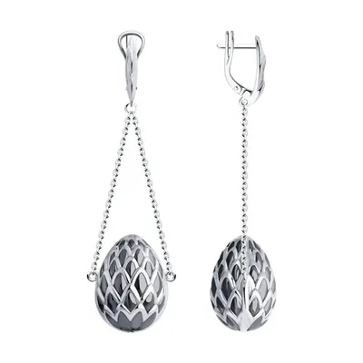 Серьги из серебра из серебро