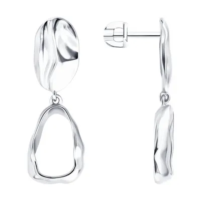 Серьги из серебра из серебро