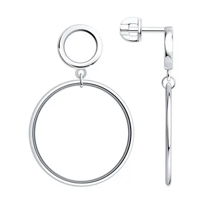 Серьги из серебра из серебро