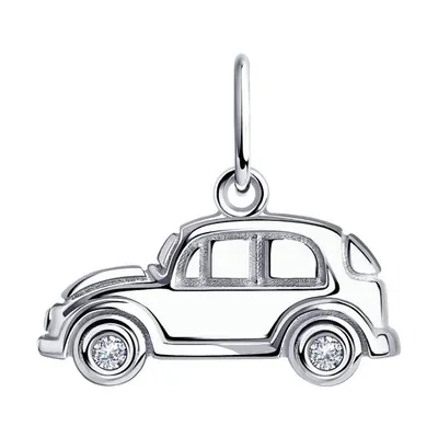 Подвеска из серебра с фианитами из серебро