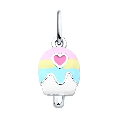 Подвеска из серебра с эмалью из серебро