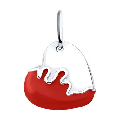 Подвеска из серебра с эмалью из серебро