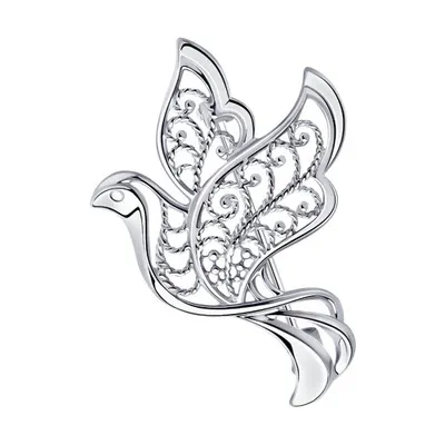 Брошь из серебра из серебро