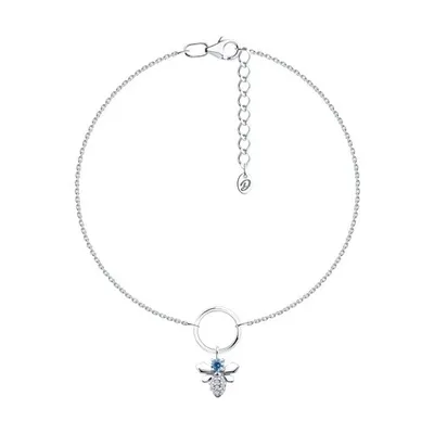 Браслет из серебра с фианитами из серебро