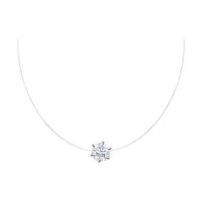 Колье из серебра с фианитом из серебро