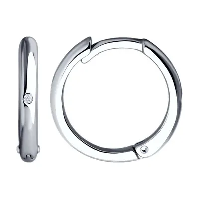 Серьги из серебра с бриллиантами из серебро