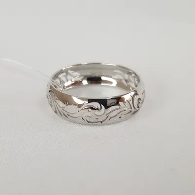 Резное кольцо из серебра из серебро