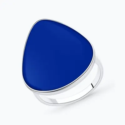 Кольцо из серебра с эмалью из серебро