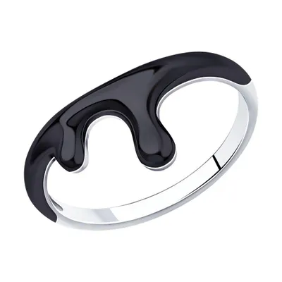 Кольцо из серебра с эмалью из серебро