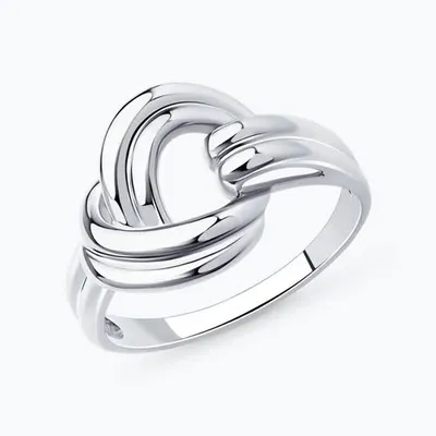 Кольцо из серебра из родированное серебро