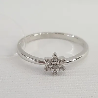 Кольцо из серебра с фианитами из серебро