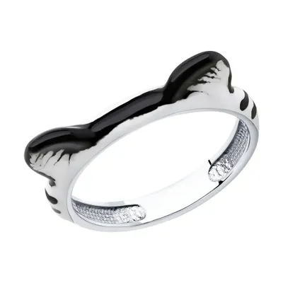 Кольцо из серебра с эмалью из серебро