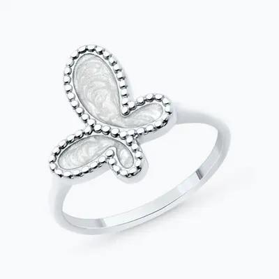 Кольцо из серебра с эмалью из серебро