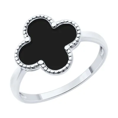 Кольцо из серебра с эмалью из серебро