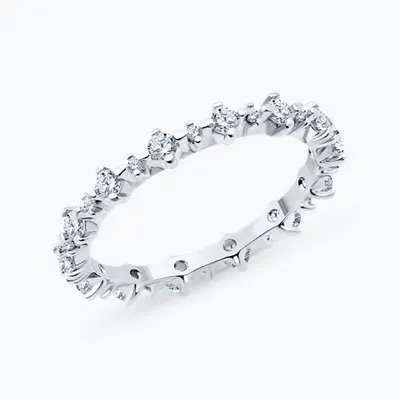 Кольцо из серебра с фианитами из серебро