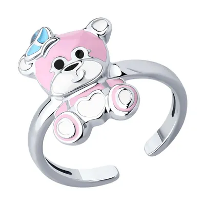 Кольцо из серебра с эмалью из серебро