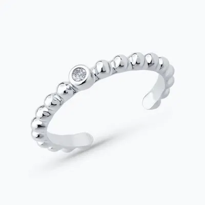 Кольцо из серебра с фианитом из серебро