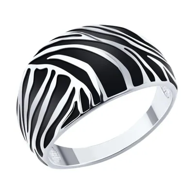 Кольцо из серебра с эмалью из серебро